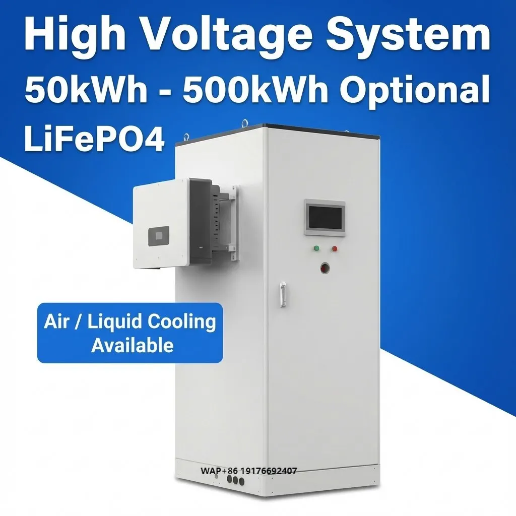 30kw 60kw 90kw 3 Phase Outdoor Solar Battery Bank 80kwh 100kwh 250kwh All in One ESS Lithium Energy Storage System Cabinet