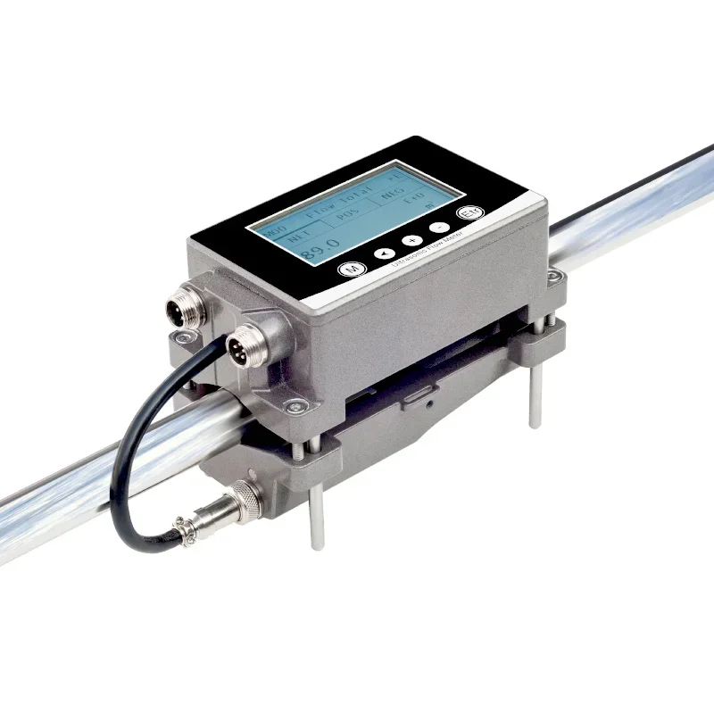 

Портативный ультразвуковой расходомер-датчик для воды и жидкостей 2026 года, накладной, с передатчиком