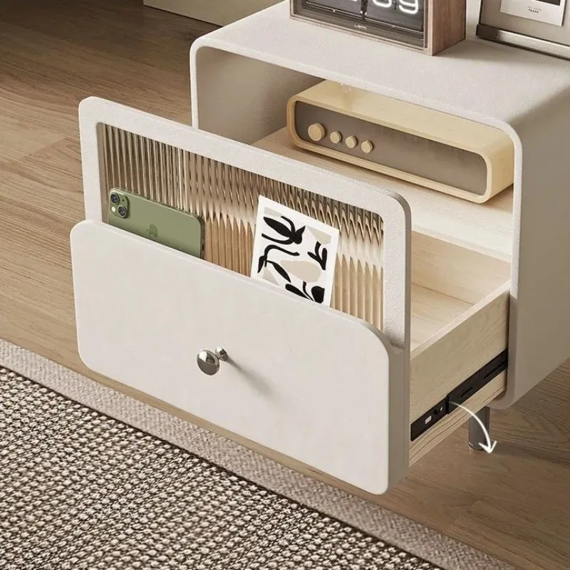 

*Advanced Mickey Cartoon Style Solid Wood Bedroom Bedside Table Girls Cute Girl Style Light Luxury