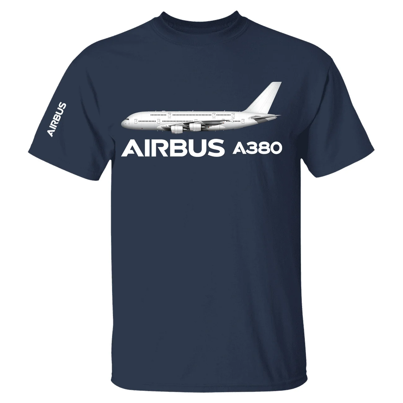 The Airbus A380 Flight Pilots Short Sleeve T-shirts Cotton Graphic T Shirts for Men Women Tops Tee