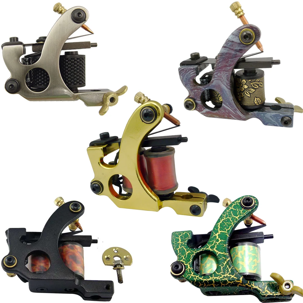 Professional 10 Wrap Coil Tattoo Machine Gun For Liner And Shader Tattoo Body Art Machine Beginner Beauty Care Tool