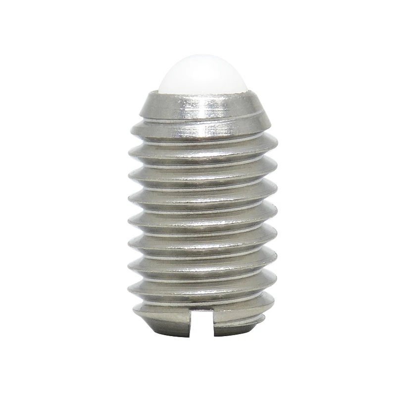 Spring Plunger with Plastic Ball and Slot M3 M4 M5 M6 M8 M10 M12 M14 M16 M18 M20 M25 M30 M40