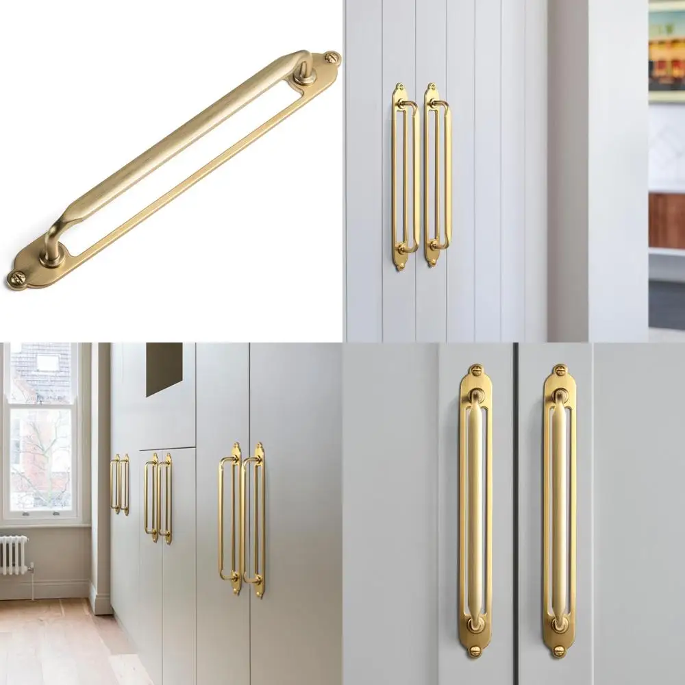 

Ручка шкафа из бронзового цинкового сплава с задней панелью, центры отверстий 7,56 (192 мм), фурнитура для спальни и кухни