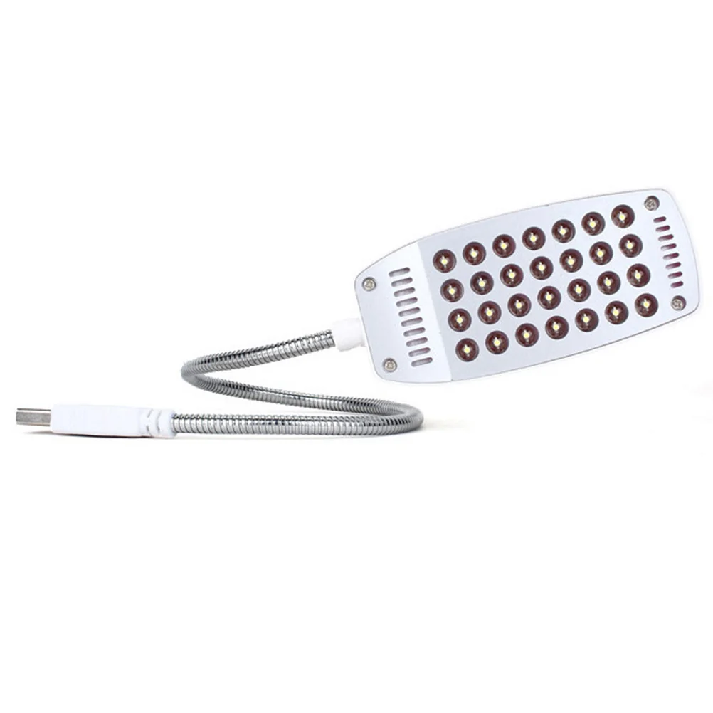 

USB Powered 28 LED Bulb Eye Protection Reading Light Night Lamp for Kids Study Desk Clip Non Flickering Bedside Interior Random
