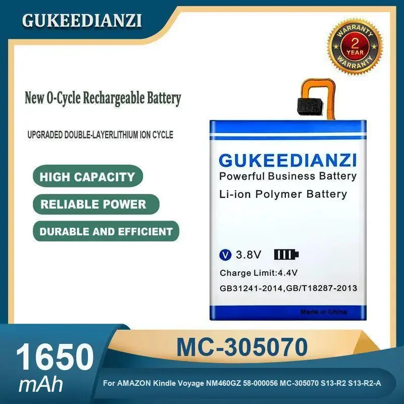 

High Capacity 1650mAh MC-305070 Tablet Battery For AMAZON Kindle Voyage NM460GZ 58-000056 MC-305070 S13-R2 S13-R2-A