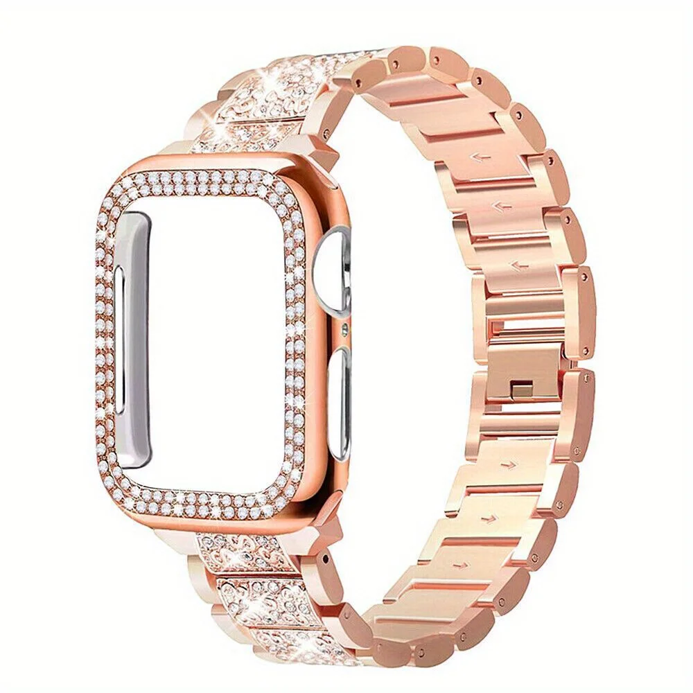 38mm Bright and beautiful lines - rose gold bracelet For Apple Watch Band Series 6 5 4 3 2 1 SE