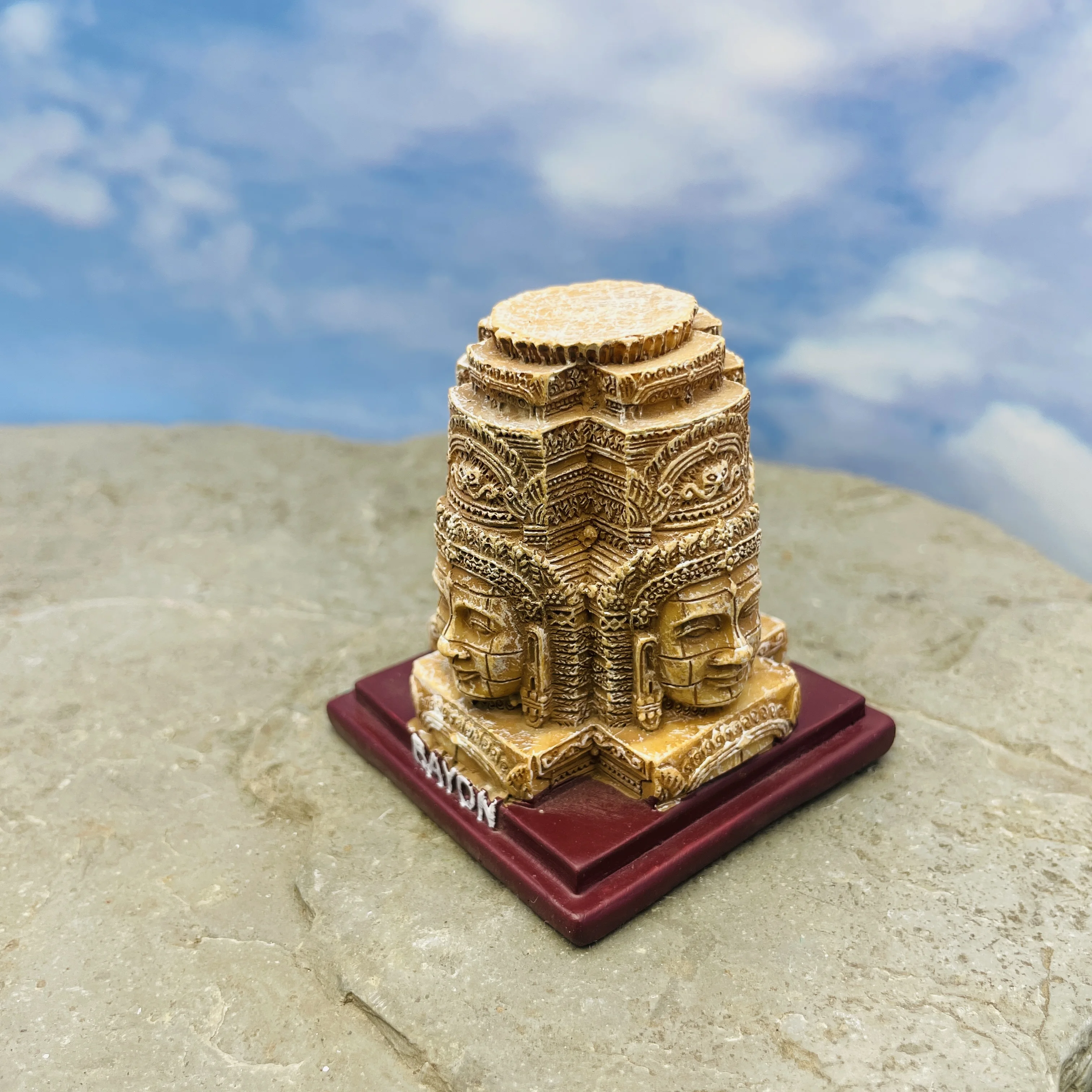 Cambodia Angkor Wat Bayon Temple Travel Souvenir Figurine, Desktop Decoration, Sand Table Ornament