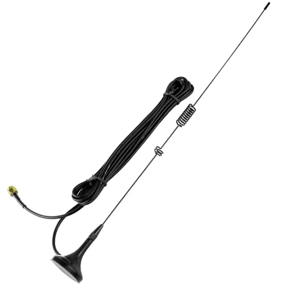 Dual Band Antenna SMA Male 2.15dbi Gain Metal Radio Receiver Car Accessory for WOUXU KG-UV6D
