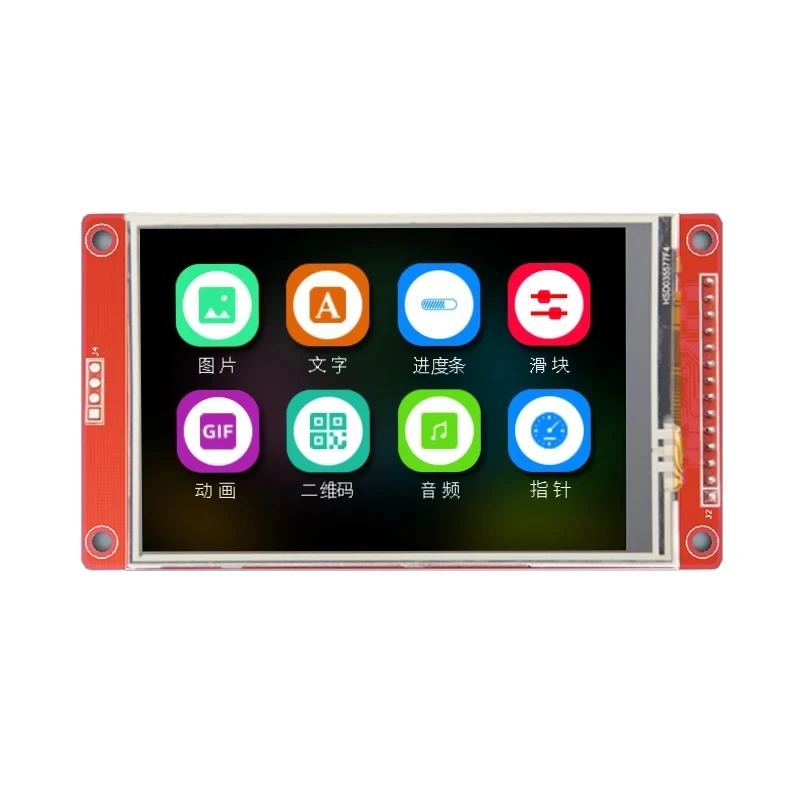 Serial TFT LCD Screen, painel de toque, driver IC ILI9488, suporte a toque capacitivo, GT911