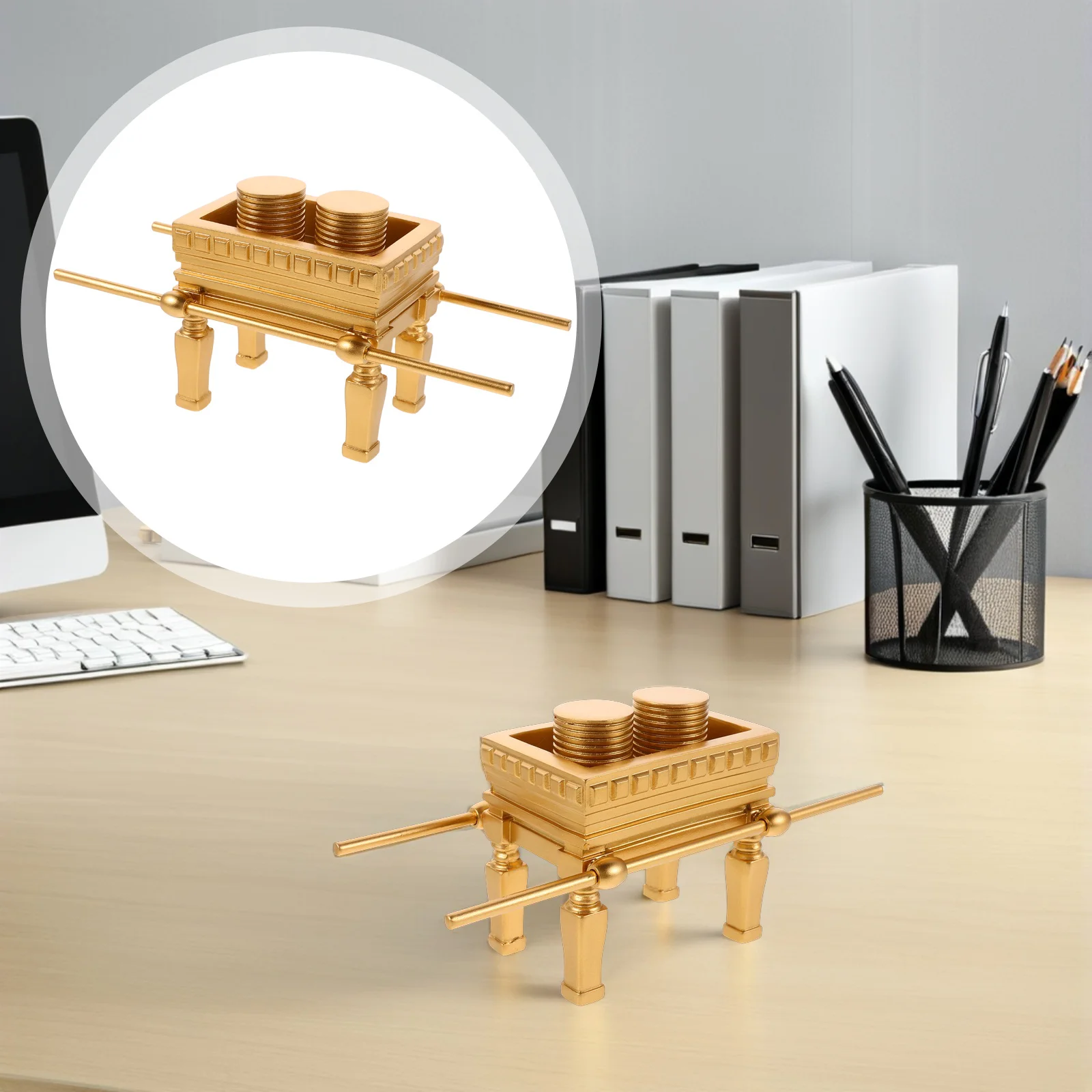 

Resin Golden Altar Religious Table Centerpiece Decor Spiritual Altar Ornament Prayer Memorial Gift Religious Festival Gift