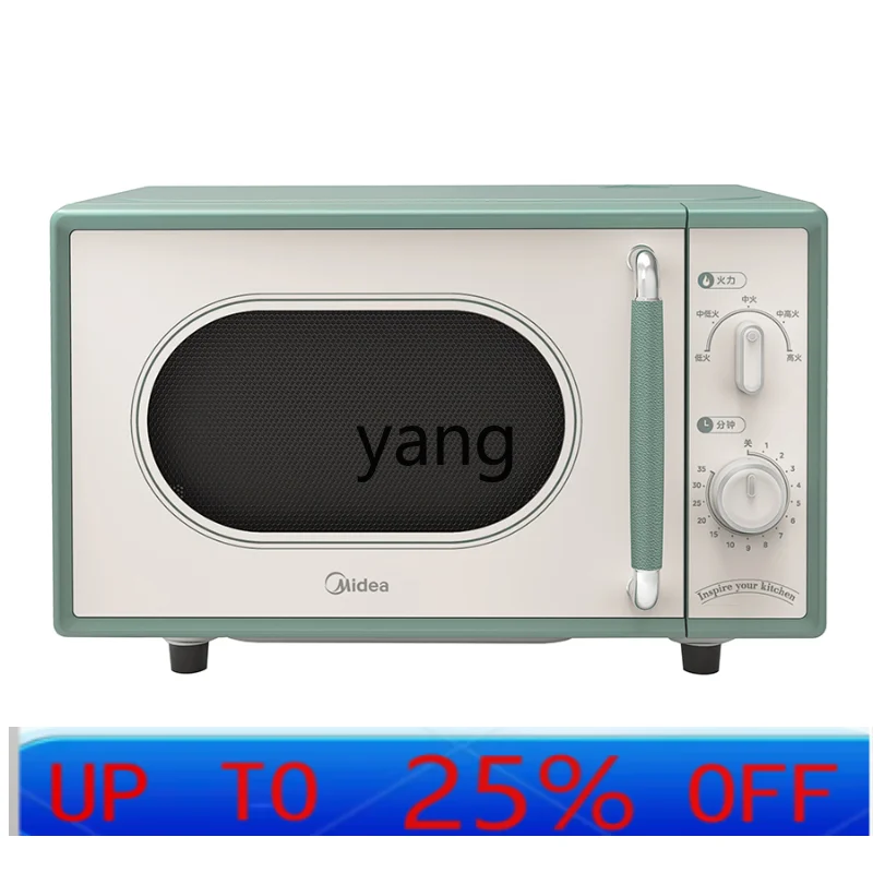 lCX Frequency Conversion Flat Microwave Oven Household Small Taste Cream Style Small Retro