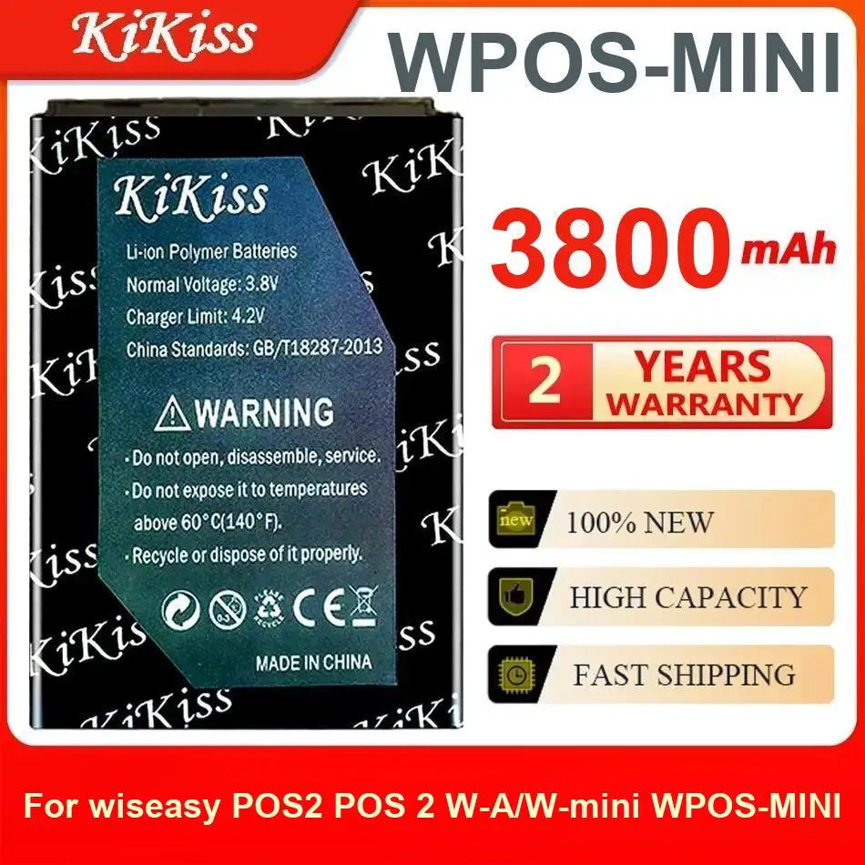 

3800Mah Kikiss Battery WPOS-MINI For Wiseasy POS2 POS 2 W-A/W-Mini