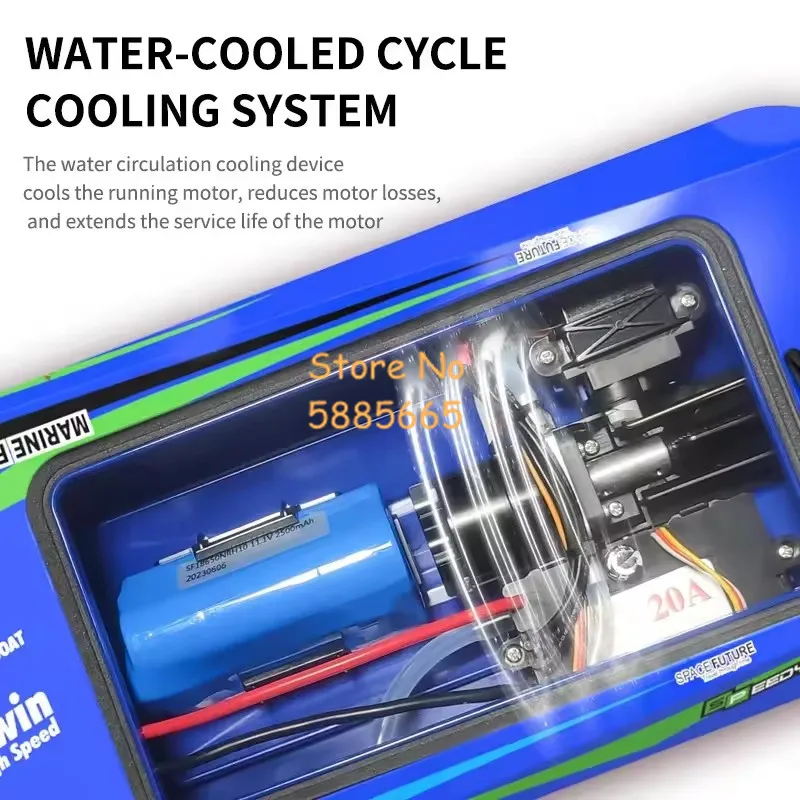 

Высокоскоростная радиоуправляемая лодка-турбометатель 250M с бесщеточным двигателем, 2.4G, умная сигнализация, водяное охлаждение, водонепроницаемая, электрическая, скоростная лодка на радиоуправлении