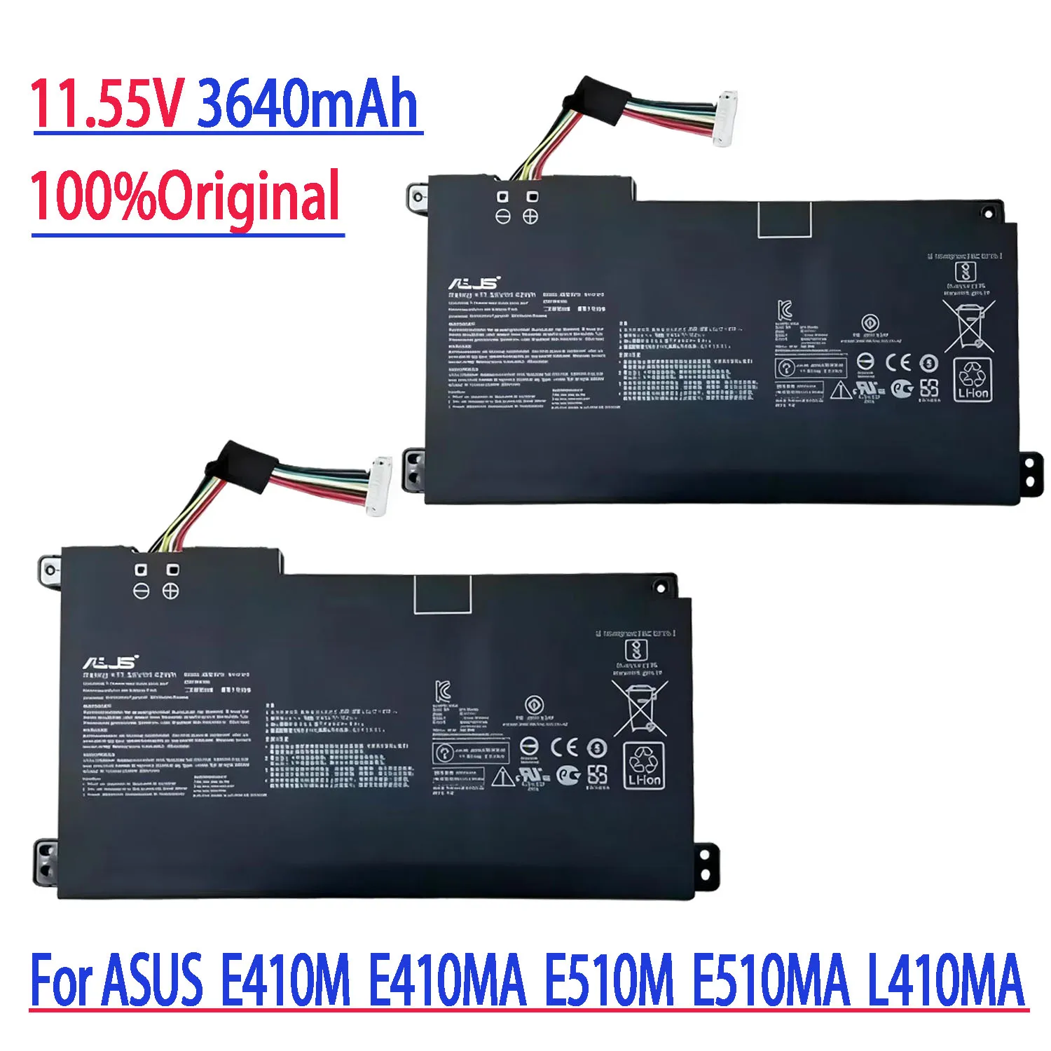 

100% original Asus E410M E410MA E510M E510MA L410MA C31 B31N1912 battery