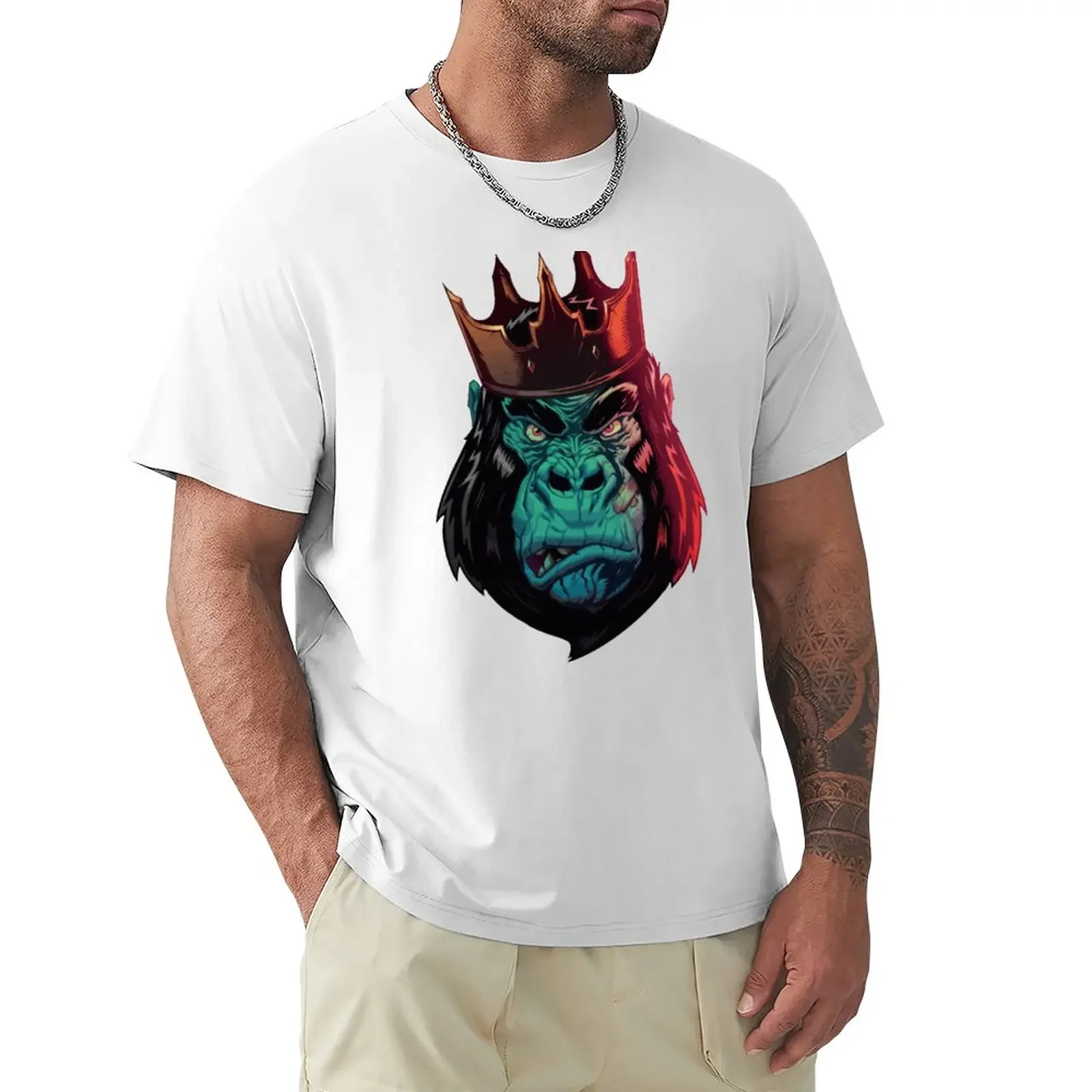 

king kong T-Shirt plus sizes kawaii clothes mens cotton t shirts sublime kawaii clothes plain black t shirts for men