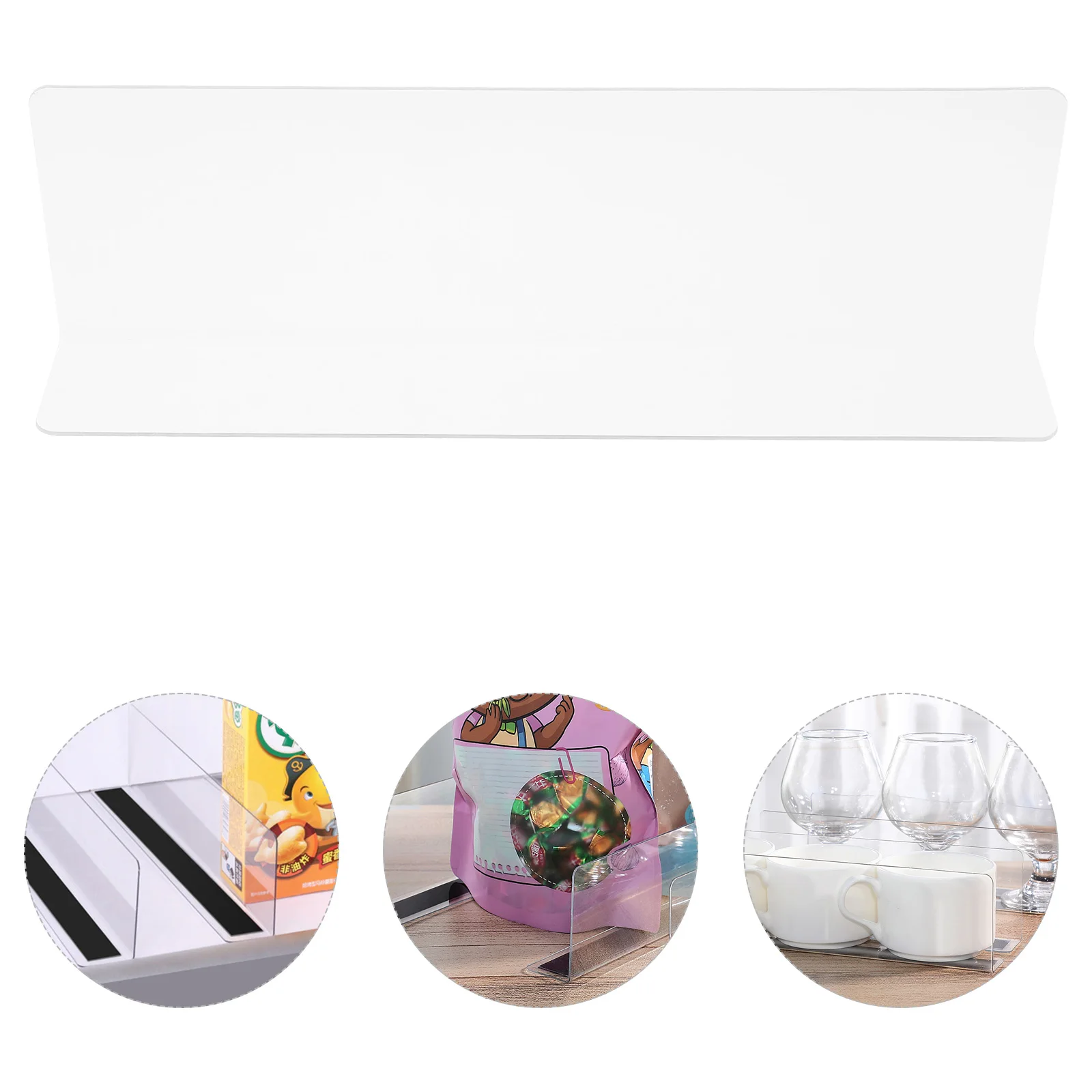 

10pcs PVC Transparent L Shaped Dividers 20cmx6cm Wire Shelves Closet Organizer Dresser Partition Storage Solution Retail