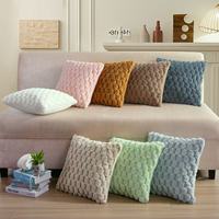 Pack of 2 artificial fur plush luxurious decorative throw pillow cover, for sofa, living room, and car interior（no pillowcore） ﻿
