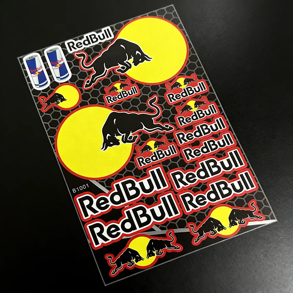 

UV Resistant Red Bull Motorcycle Sticker Waterproof Vinyl Scratch Resistant Decal Fit Bike Body Helmet Fuel Tank