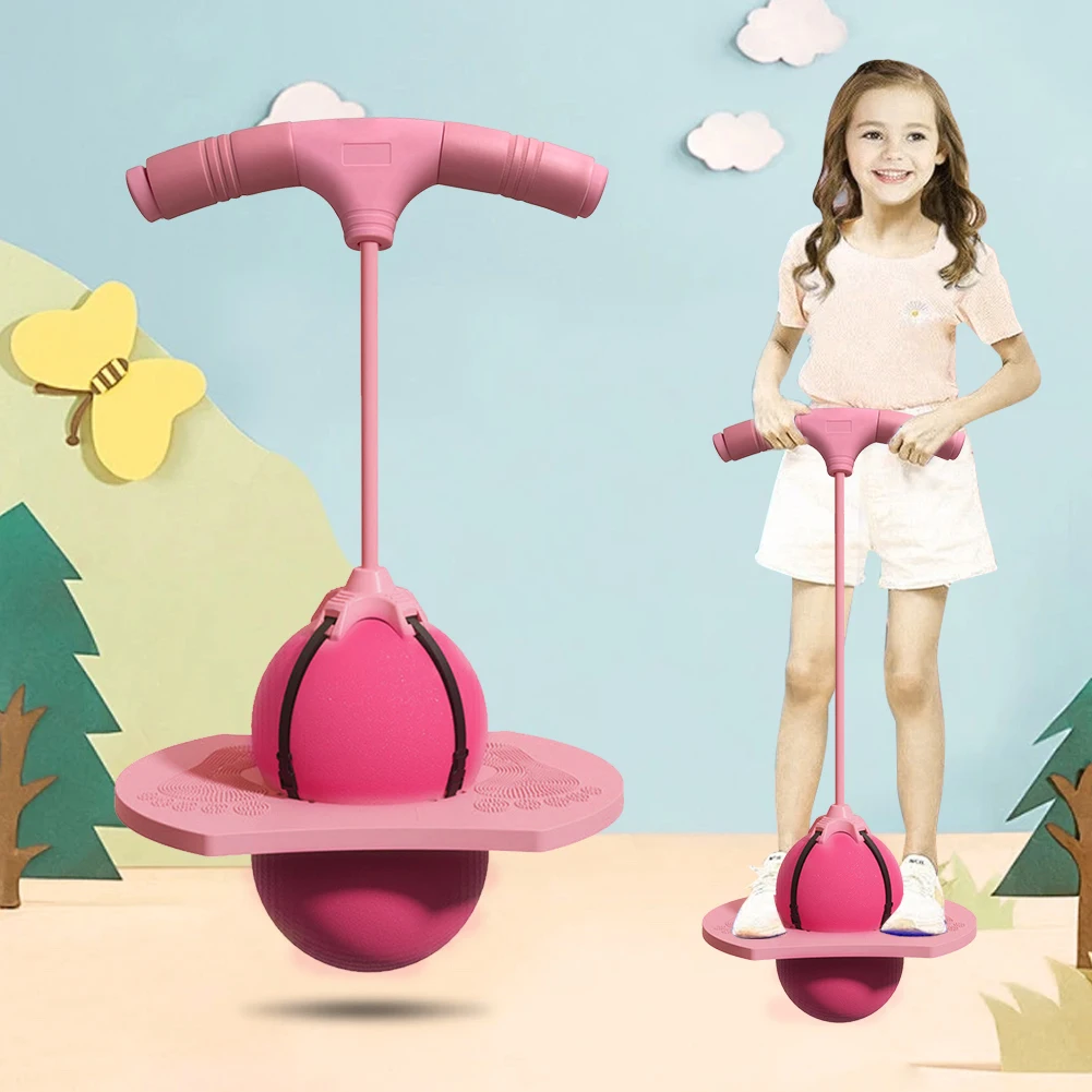 

Прыгалка-попрыгун с ручкой и насосом, игрушка для прыжков в высоту, доска для прыжков и трюков для детей и мальчиков