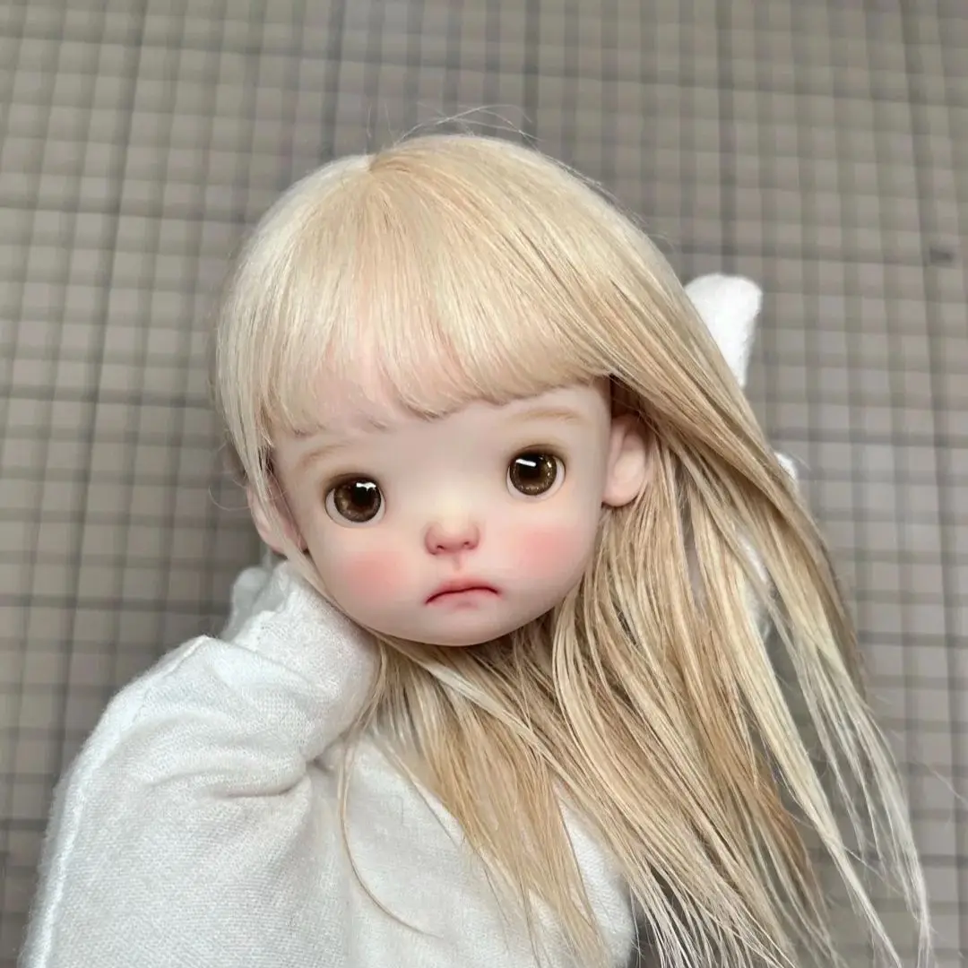 Amber 1/6 SD BJD Doll Nana Doudou Xiaop Head Cute Beautiful Girl Resin Toy Gift Just the Head High Just Head Makeup