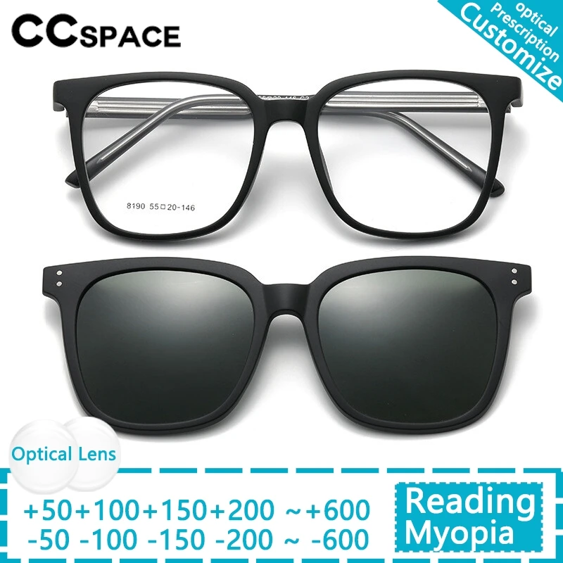 

Новый стиль, магнитная клипса на оправе для очков, трендовые поляризационные солнцезащитные очки, мужские оптические антисиние компьютерные очки UV400