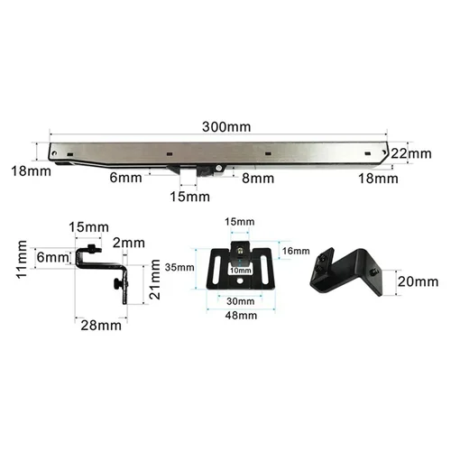 Imagen 2 del producto Mecanismo de cierre suave para puerta corredera de Granero, mecanismo de cierre fácil de usar, operación unidireccional