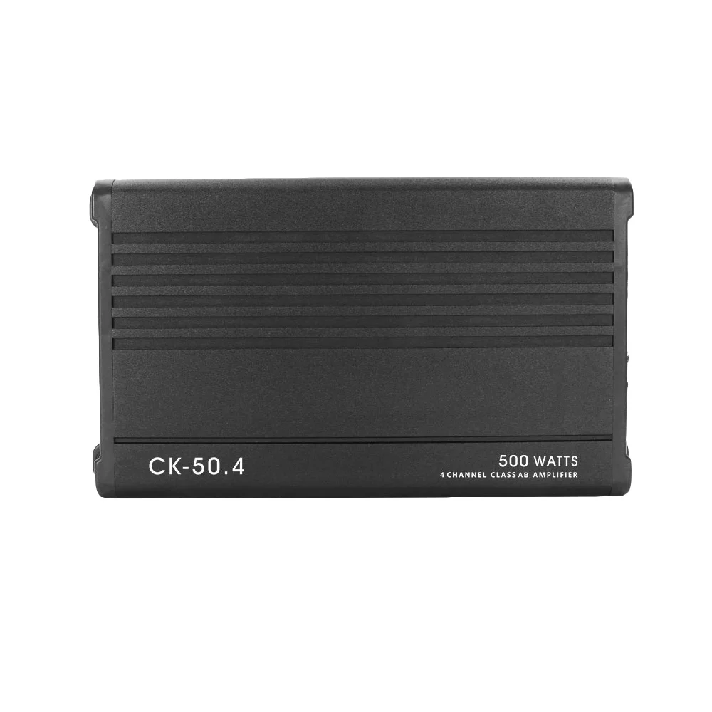 Suoer CK-50.4 Filan Sale Product 12V Car Music Amplifier 4 Channel Car Audio Amplifier Full Frequency Class AB Amplifier for Car