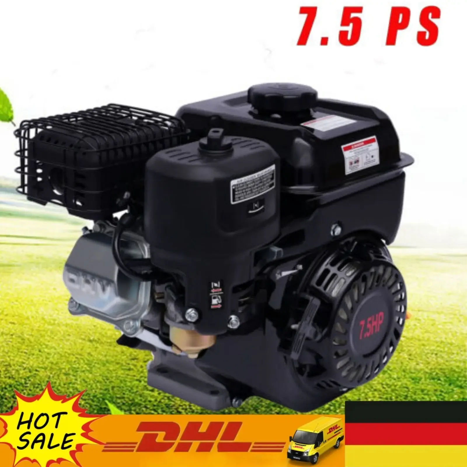 

4-Stroke 7.5 HP 210CC Petrol Engine OHV Stationary Motor Kart Engine Air Cooling Single Cylinder Petrol Engine 5100W