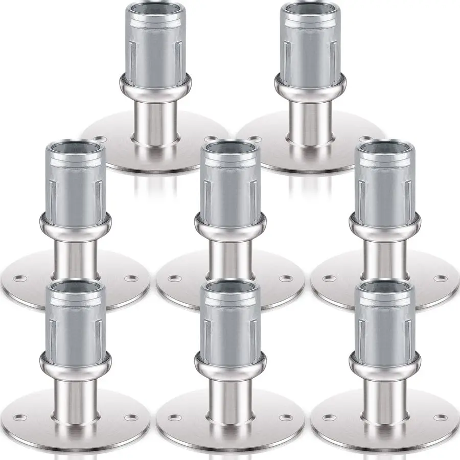 

Adjustable Stainless Steel Flanged Feet Round Base Furniture Feet for 1 5 8 Inch Od Stainless Steel Tubing, Pipe Style Table Leg
