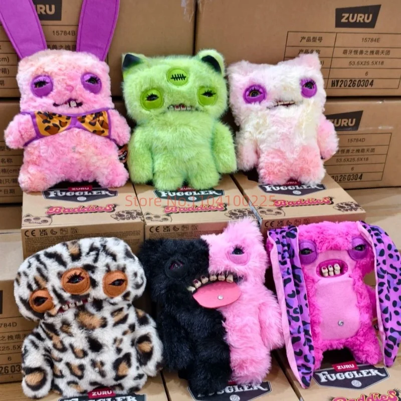 

Fuggler Baddies Series Doll Plush Stuffed Ugly Kawaii Teeth Monster Tooth Accessories Cute Model Plush Doll Funny Trend Gift Toy