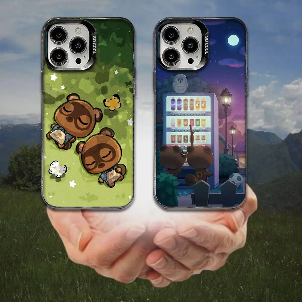 

Hot Game A-Animal C-Crossing Phone Case For iPhone 16,15,14,13,12,11,8,7,Pro,Max,Plus,Mini,XS,SE Anti Fall Black Matte Hard