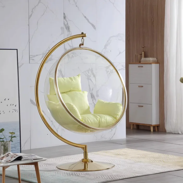 Simple rocking chair transparent bubble hanging chair hemispherical seat
