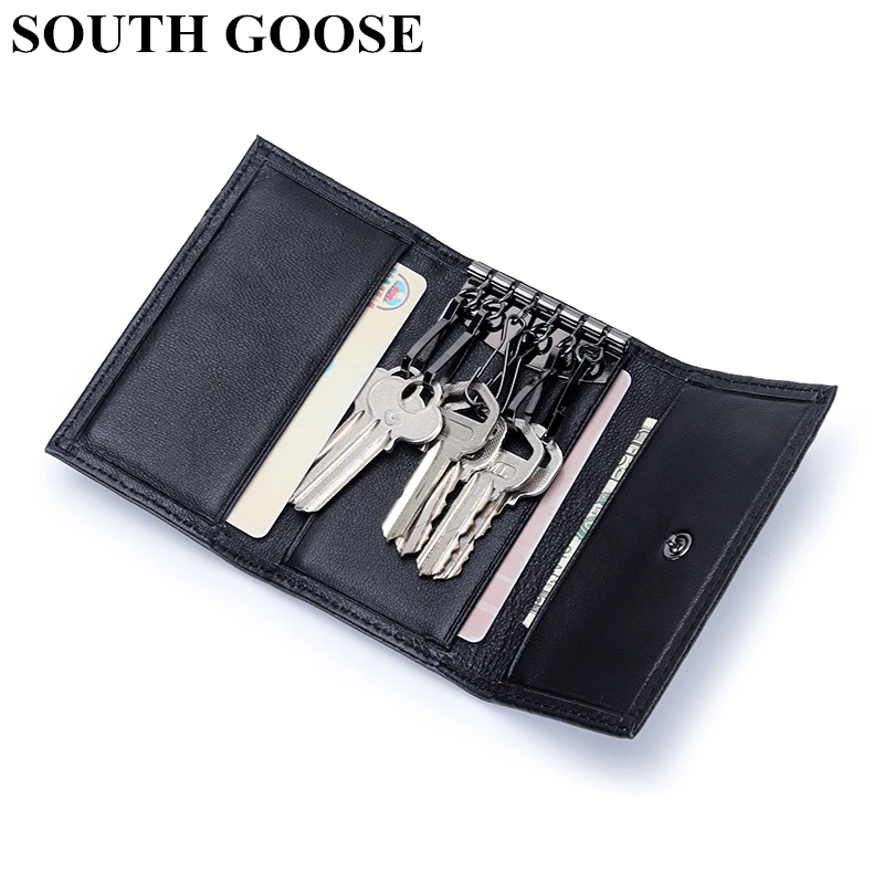 Luxury Genuine Leather Woven Key Wallets Men Car Key Holder Sheepskin Knitting Keys Organizer Women Smart Housekeeper Coin Purse