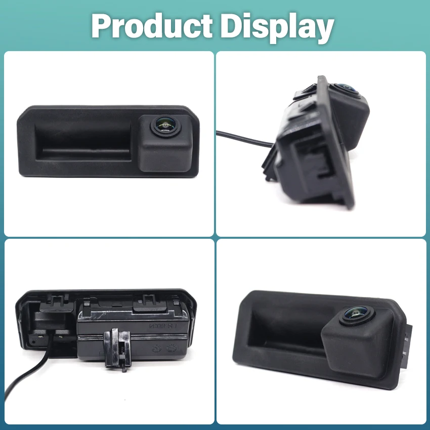 Rear View Camera For Skoda Kamiq 2019~2023 Fisheye Lens HD CCD Night Vision Trunk Handle Camera Parking Backup Reversing