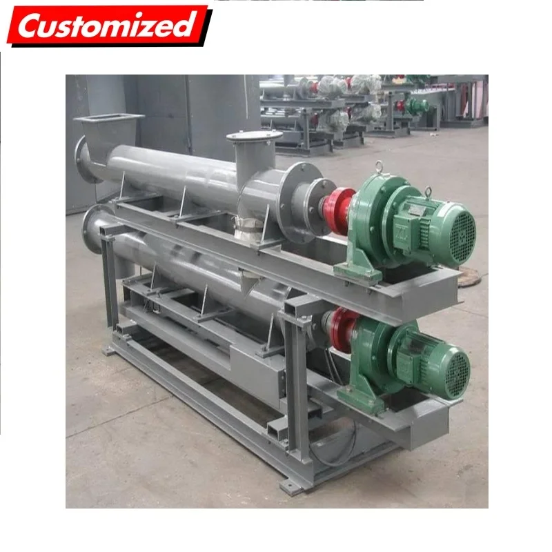 OEM customized industrial machinery screw conveyors with various material specifications and sizes