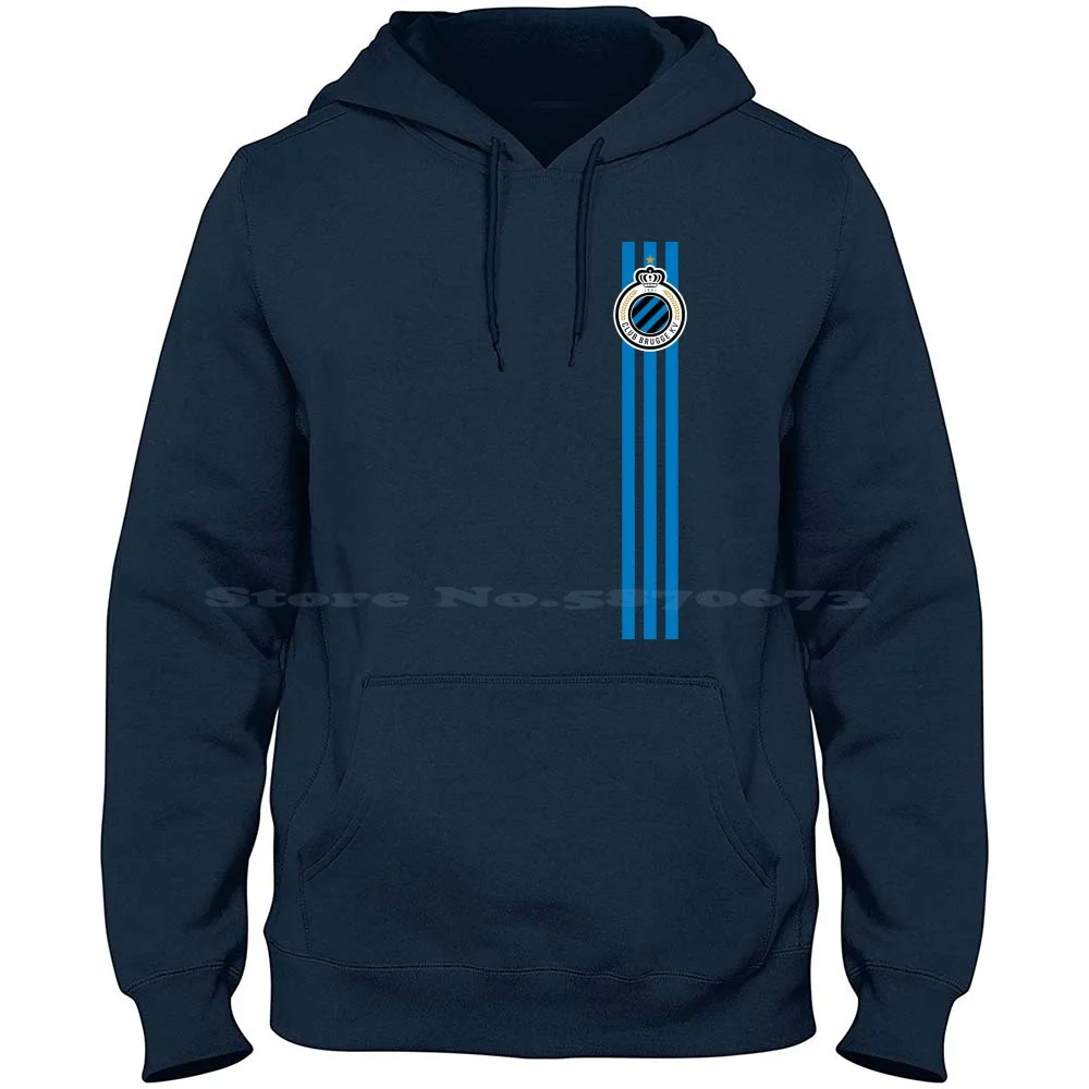 Fc Brugge 100% Cotton Hoodie Fc Football Club Brugge Belgium