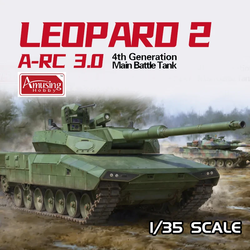 

Забавный хобби 35A062 1/35 Leopard 2 A-RC 3.0 4-го поколения, комплект масштабной модели танка MBT