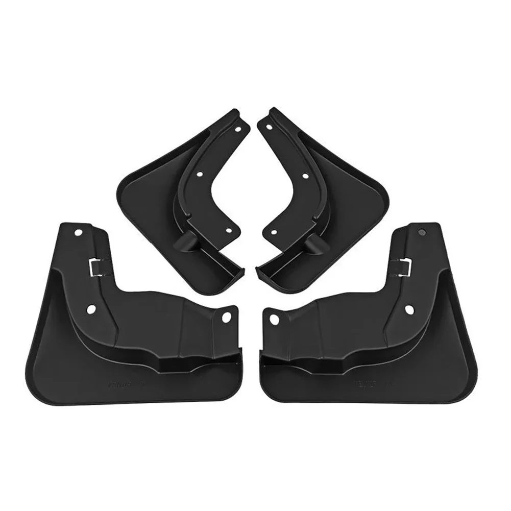 Flaps Mudguard 4Pcs ABS Car Accessories Direct Replacement Front Rear Simple Design High Quality Practical To Use