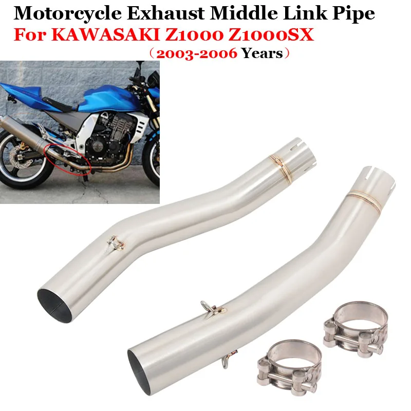 

Slip On For KAWASAKI Z1000 Z1000SX Ninja 1000 2003 - 2006 Motorcycle Exhaust Muffler Modified Mid Pipe Link 50.8mm Escape Moto