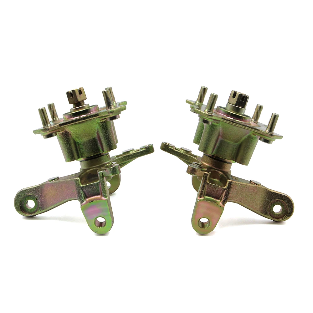 1 Set Steering Strut Knuckle Spindles with 110mm*4 Stud Wheel Hub Fit For China 200cc 250cc 300cc Loncin ATV UTV Buggy Quad Bike