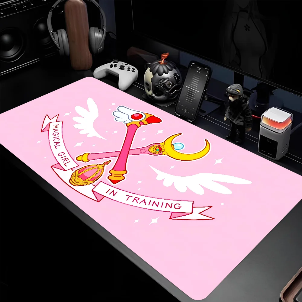 Anime C-Cardcaptor Sakura Mousepad Large Gaming Mouse Pad LockEdge Thickened Computer Keyboard Table Desk Mat