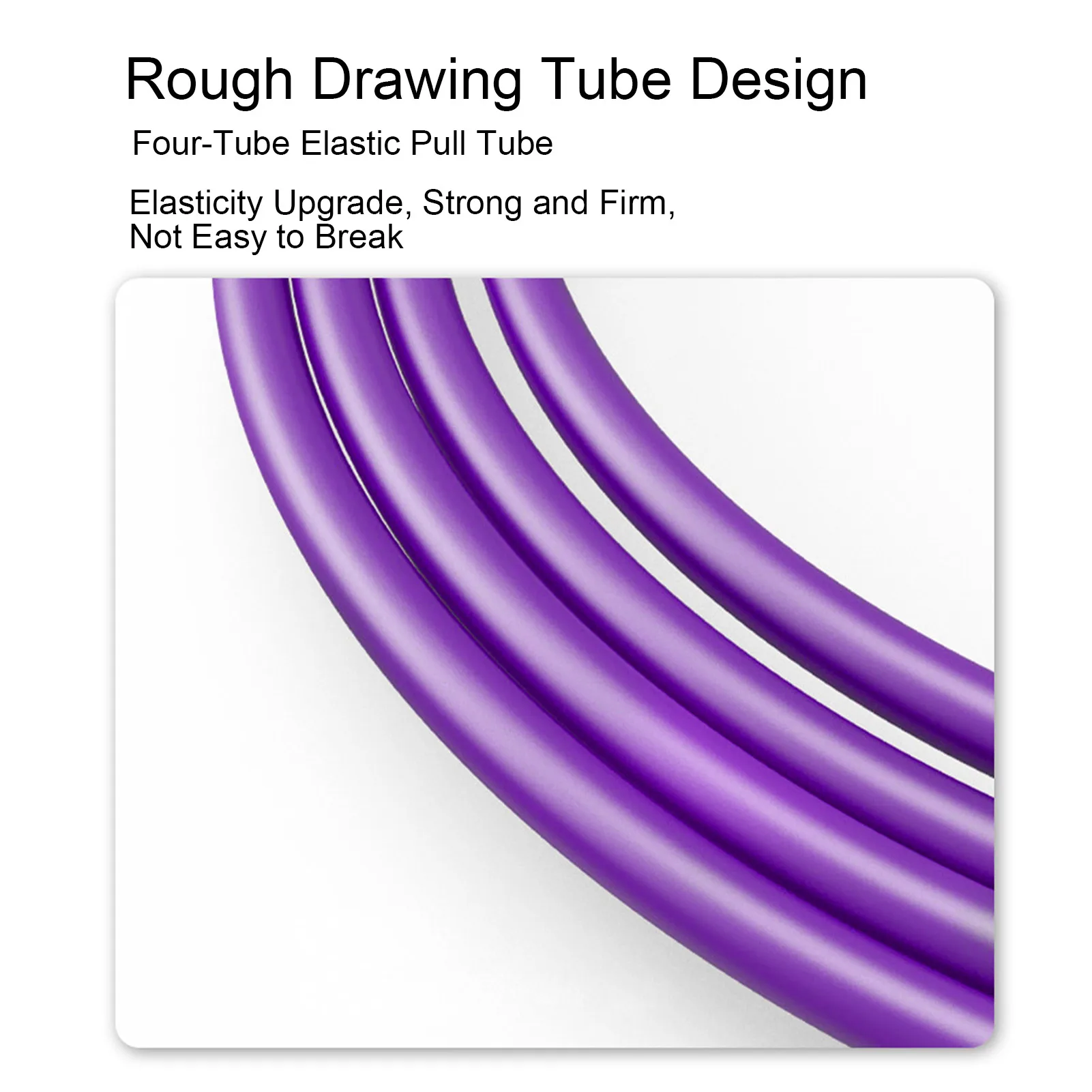 Multifunction Pedal Resistance Rope, Elastic Foam Handle, Fit for Home, Hotel, Room Use