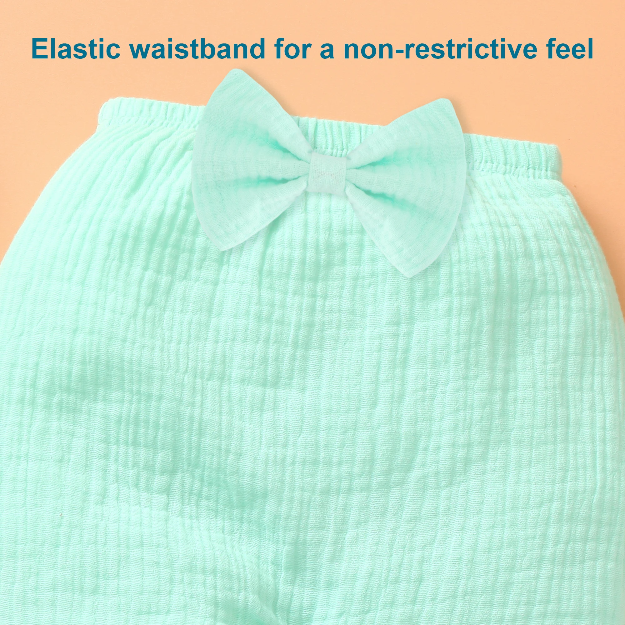 6er-Pack Babyhosen, Musselin-Jogginghosen und Baby-Jogginghosen für Jungen und Mädchen, weiche Bio-Baumwolle, einfarbig