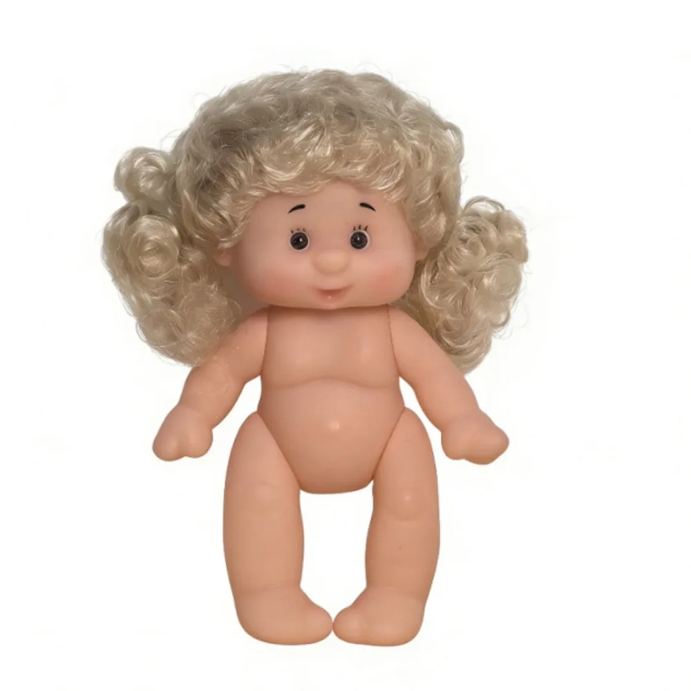 

Кукла для девочек с кудрявыми волосами, 24 см, с виниловым телом и глазами-бусинками, темнокожая, для переодевания, Mia Potato Dolls, подвижная фигурка 11/24 см, игрушки DIY