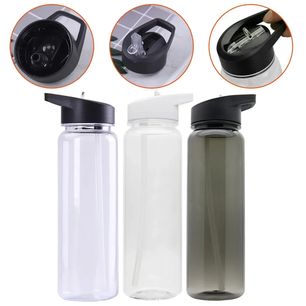 Water Bottle With Straw Top Lid Portable Leakproof Drink Mug Drinkware750MLPS Sports Cup For Fishing Hiking Camping hydro flask