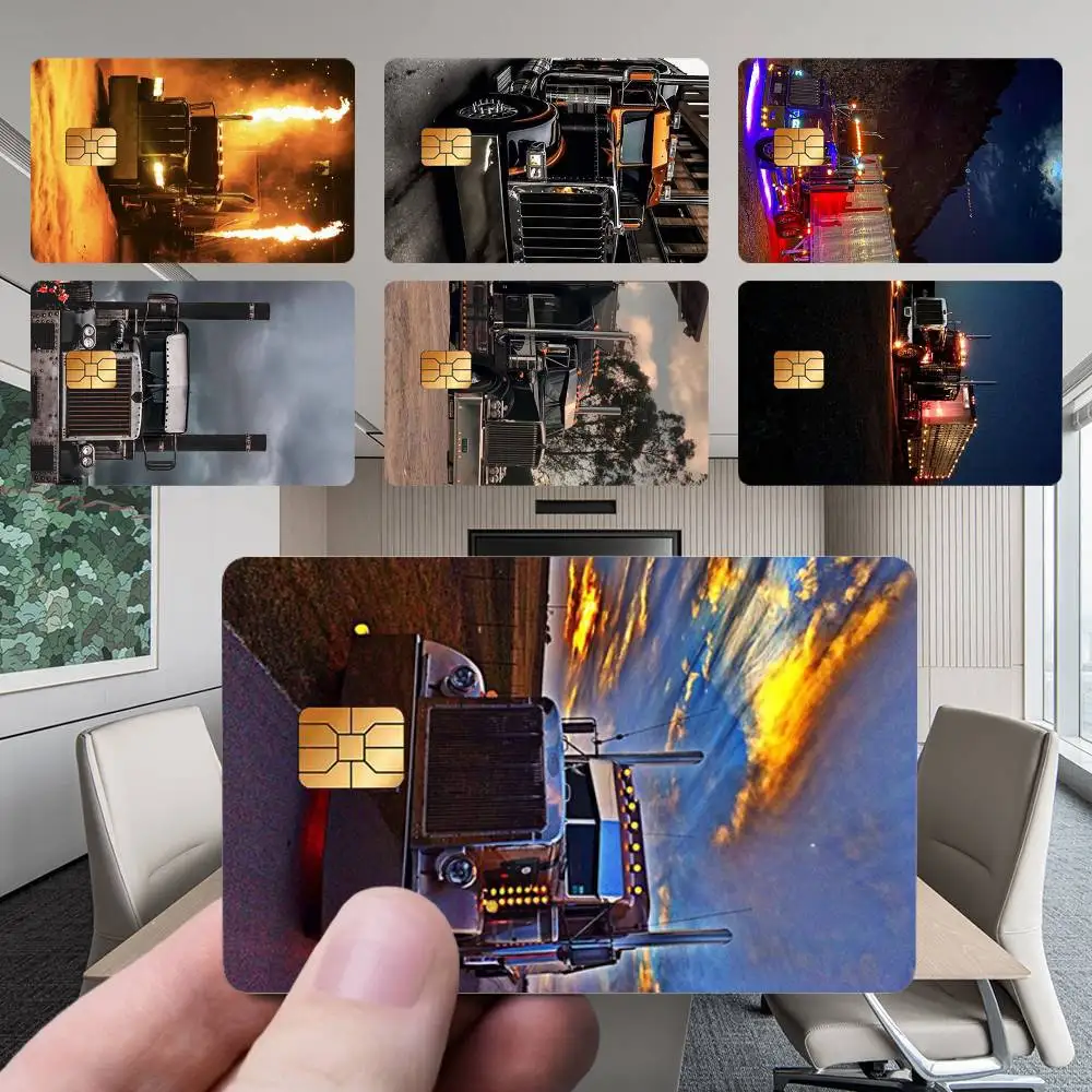 

Cool Heavy Truck Car Card Stickers New Cartoon Card Debit Bank Charge Card Bus Metro Waterproof Sticker Decal Decoration