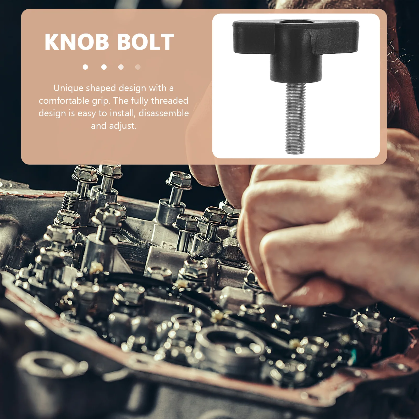 

10Pcs Stainless Steel Thumb Screws Knurled Screw Z-Shaped Handle M6x20 Rust Resistant Durable Thumb Bolt for Mechanical