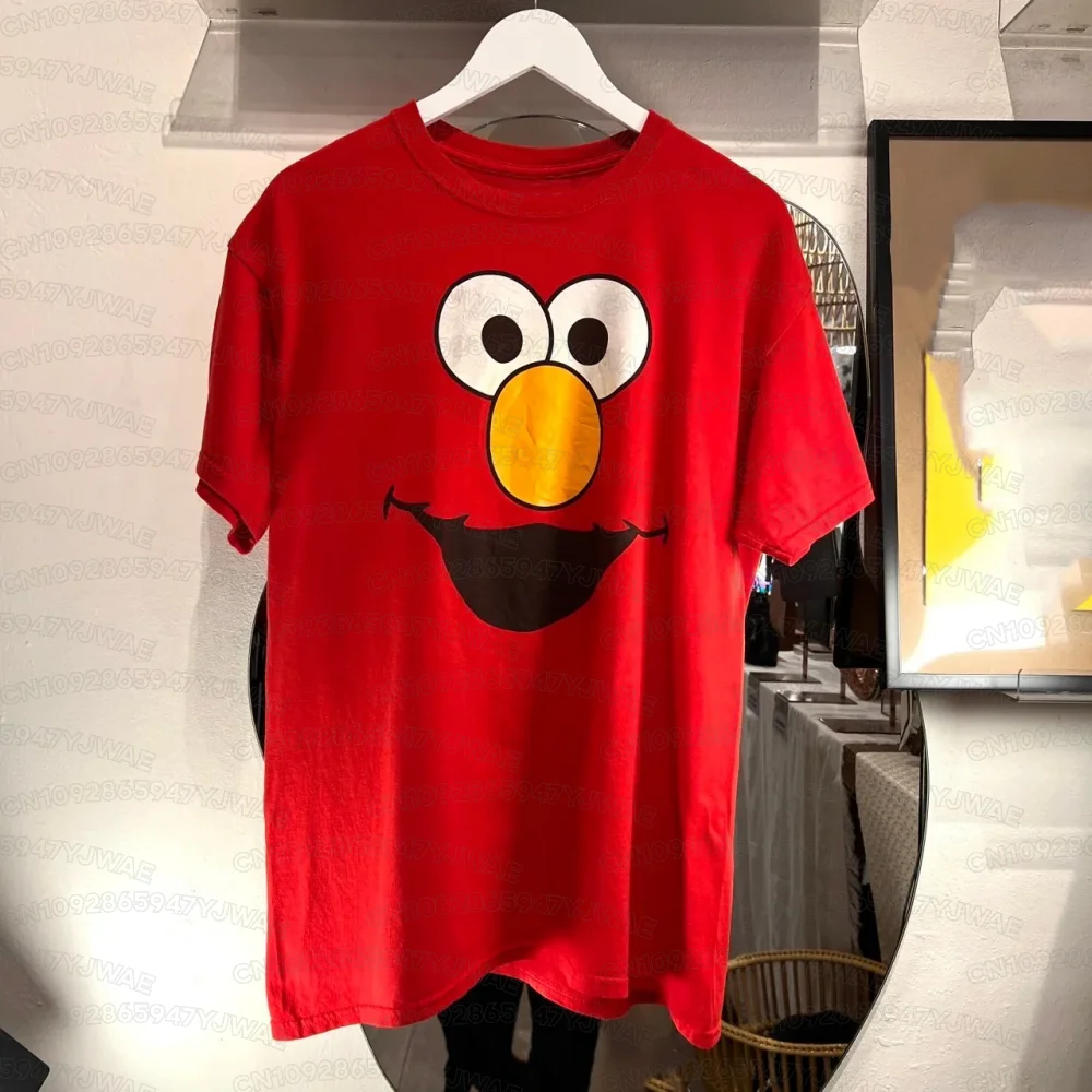Sommer Jungen Mädchen Sesamstraße Kleinkind T-Shirt Elmo Oscar Big Bird Cookie Monster Niedliche Zeichentrickfiguren Herren Damen T-Shirt – Detail 7