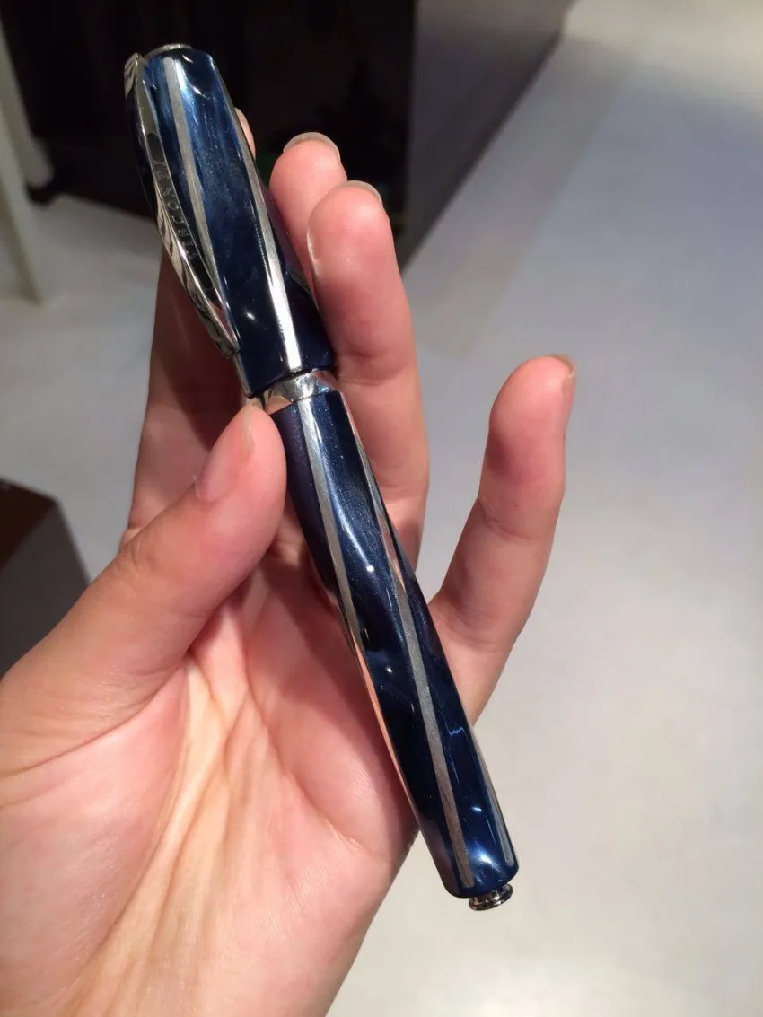 For Italy Visconti Divina Elegance Series Fountain Pen - 18k Gold Nib, No-Skip, Anti-Rust Clip, Office Writing Gift