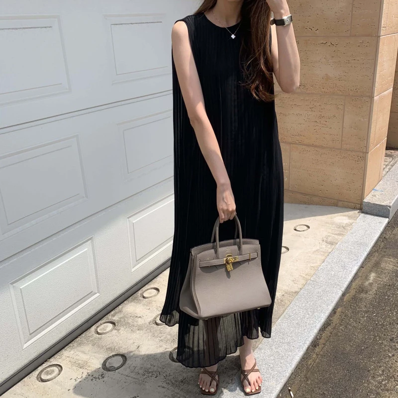 Chic Design Sense Asymmetrical Hem Svel Women's Dr Slimming Long Skirt Sle Summer Faionable Bla Dr